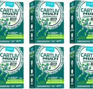 Kit 6 Equaliv Cartliv Multi 60 Cápsulas - Equaliv